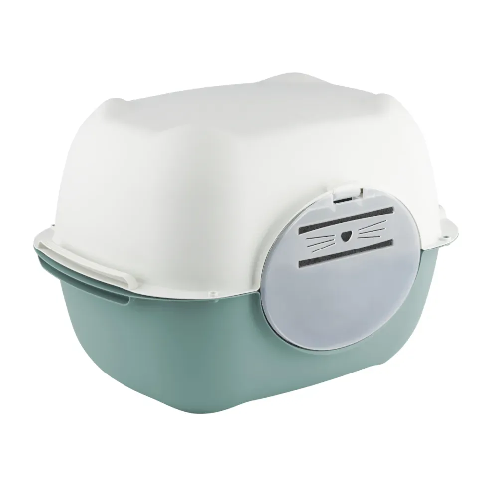 Rotho MyPet Katzentoilette Bella - mistelgrün / weiss