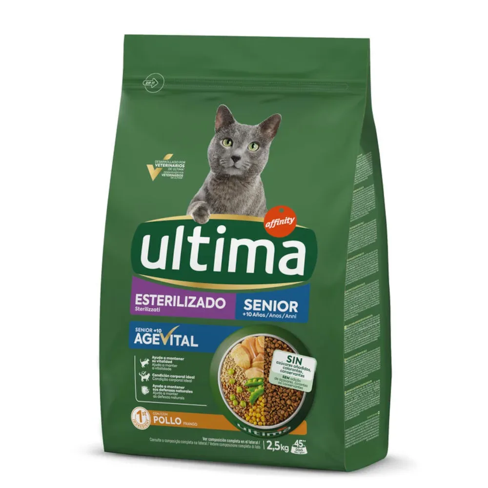 Ultima Sterilized Senior Huhn - Sparpaket: 2 x 2,5 kg