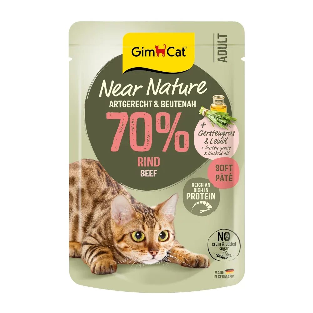 GimCat Near Nature 16 x 85 g - Huhn