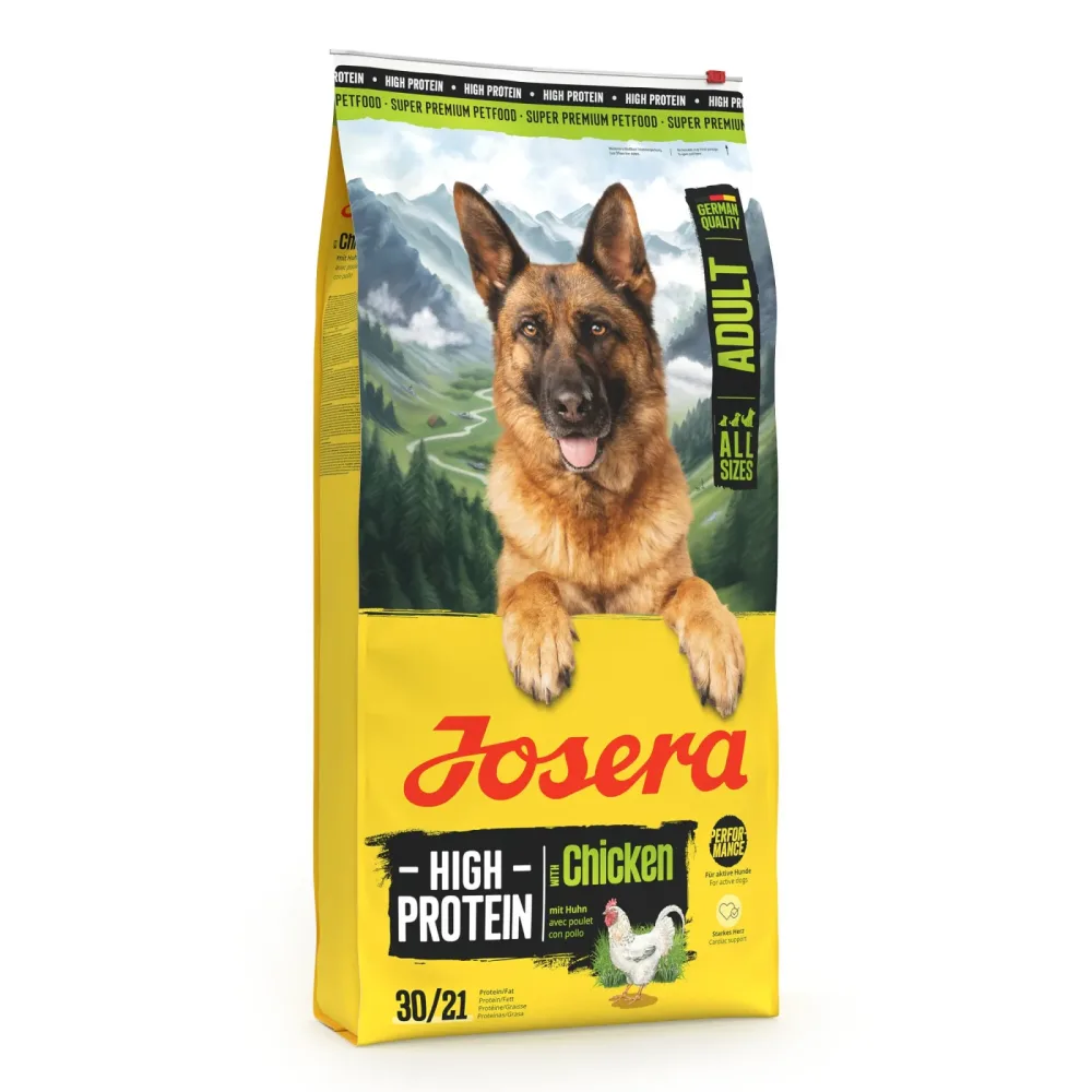 Josera High Protein Chicken Trockenfutter für aktive Hunde
