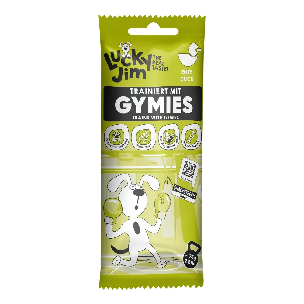 Lucky Jim Gymies 75 g - Sparpaket: 3 x 75 g Ente