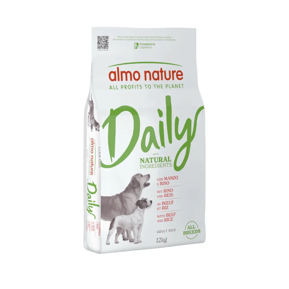 Almo Nature Daily all Breeds Rind & Reis - Sparpaket: 2 x 12 kg