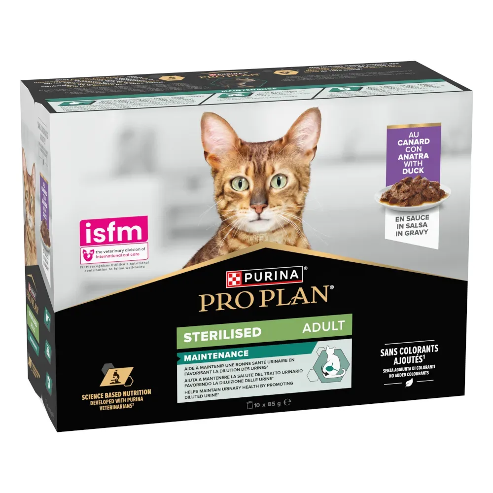 PURINA PRO PLAN Cat Sterilised Adult Maintenance 10 x 85 g - Ente