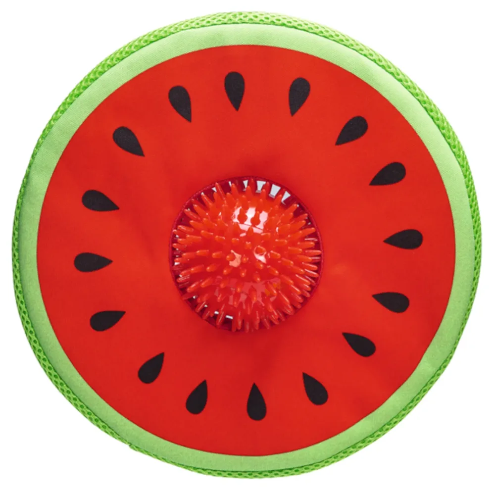 Beeztees Hundespielzeug Melone Spikie, rot - L 25 x B 8 x H 8 cm