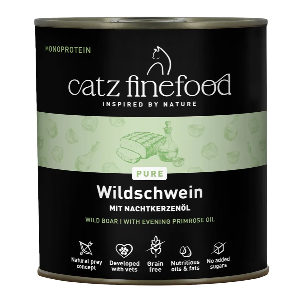 catz finefood Pure 6 x 800 g/750 g - Wildschwein (6 x 800 g)
