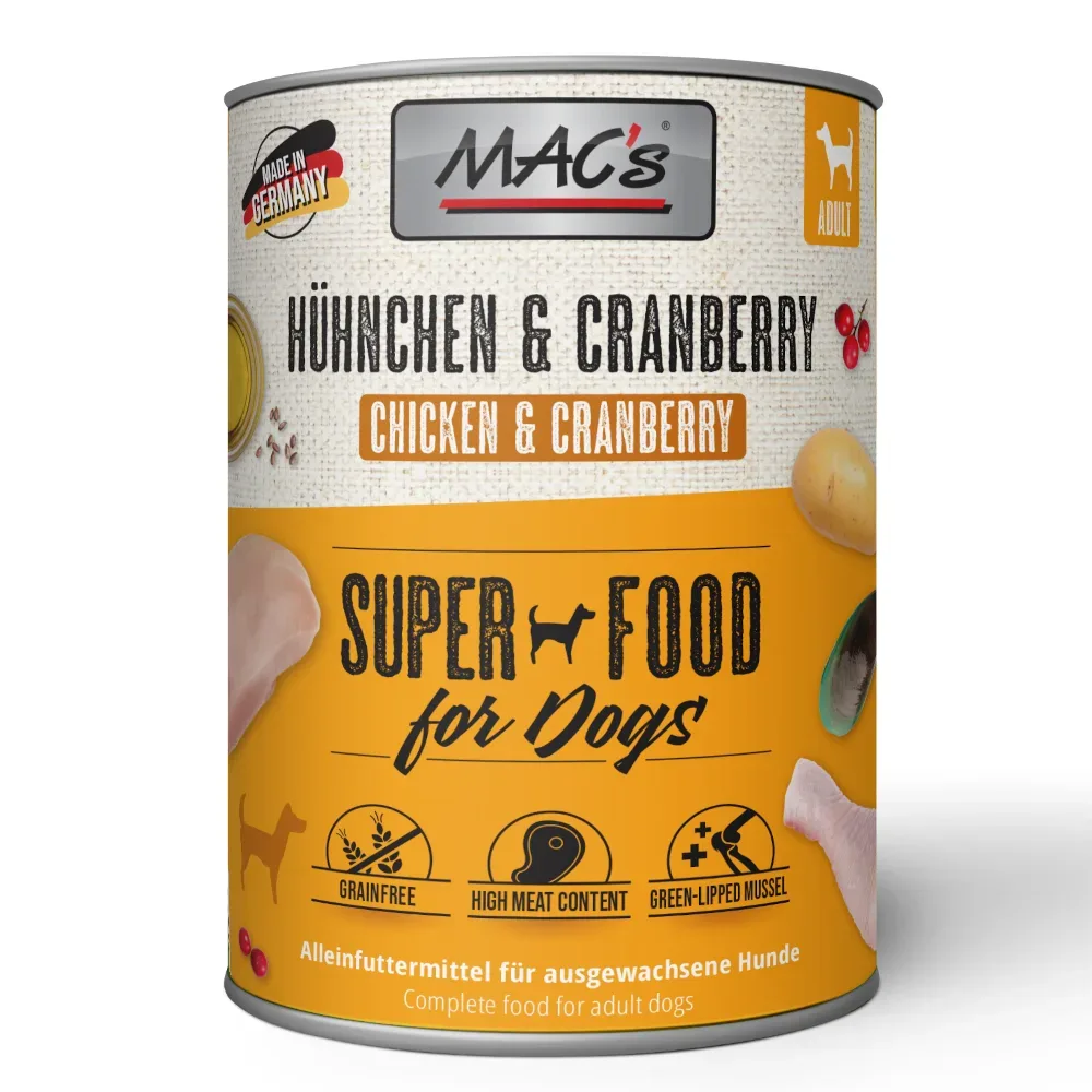 MAC's Adult 6 x 800 g - Hühnchen & Cranberry