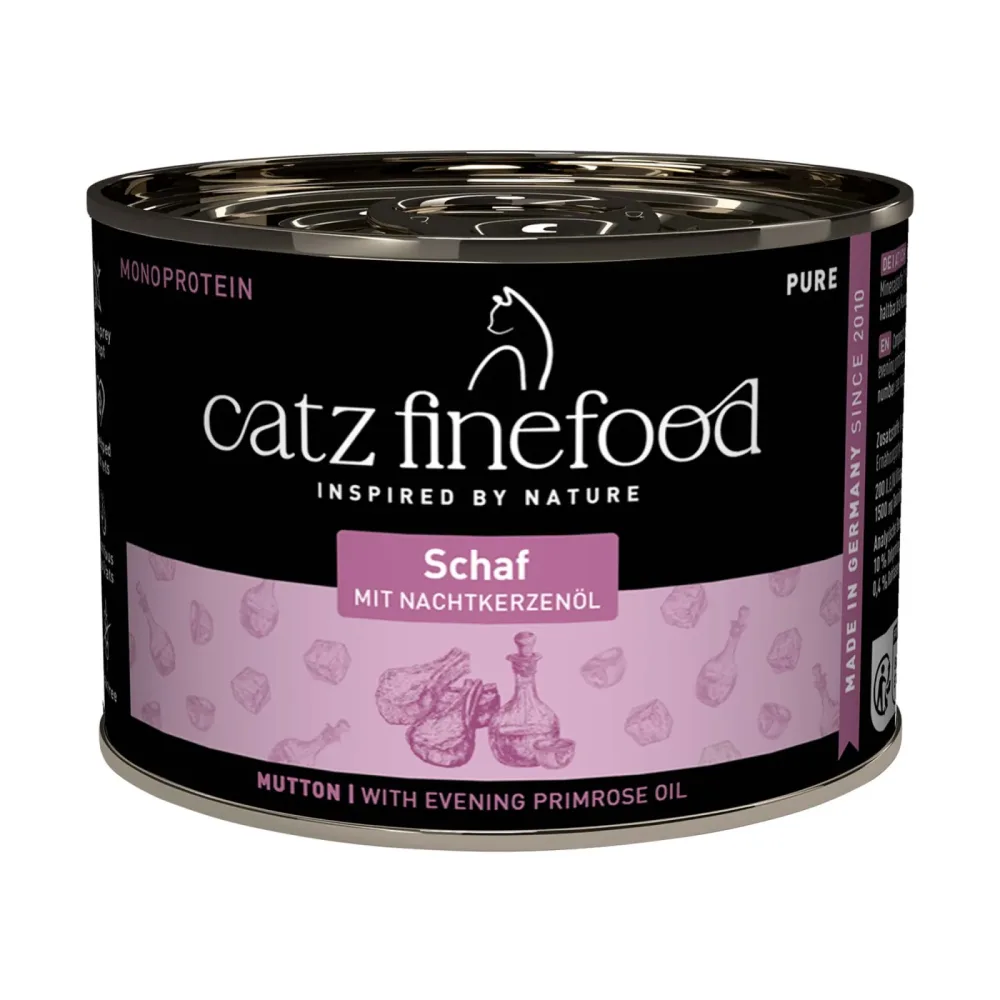 Sparpaket catz finefood Pure 12 x 200 g - Schaf
