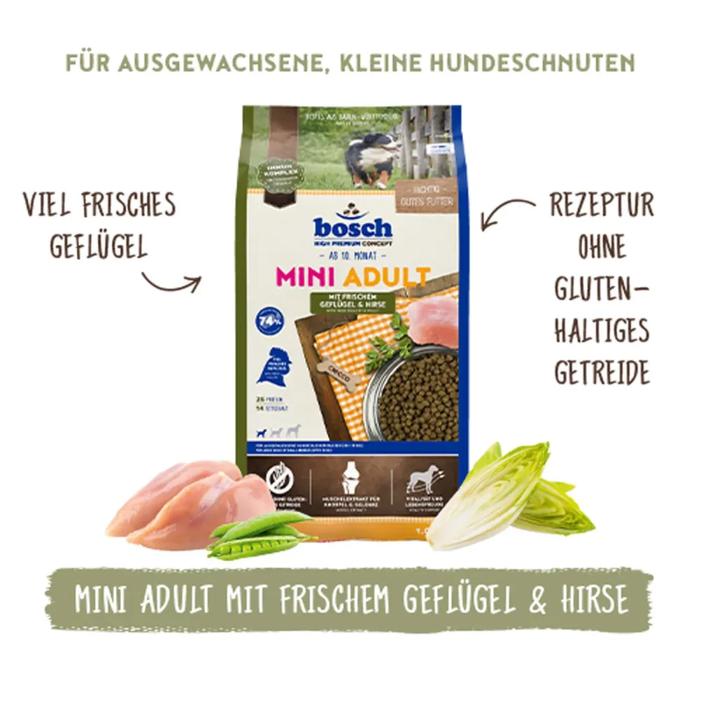 bosch Mini Adult Geflügel und Hirse 3 kg
