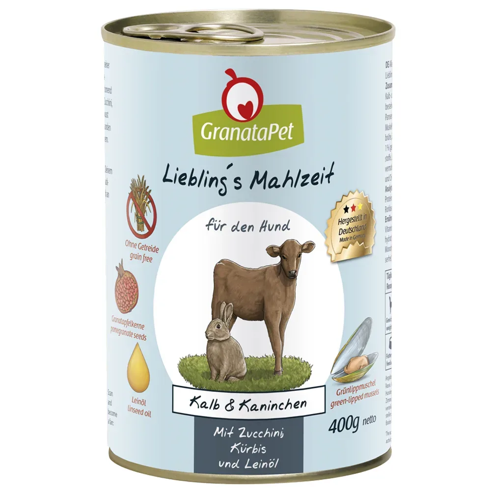 GranataPet Liebling's Mahlzeit Probierpaket - Sparpaket: 12 x 400 g