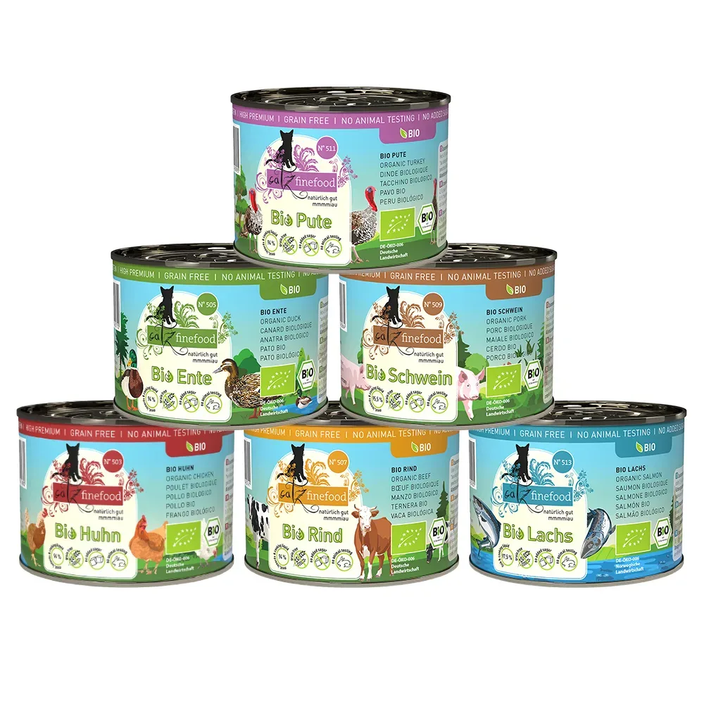 catz finefood Bio 6 x 200 g - Mix I (6 Sorten)