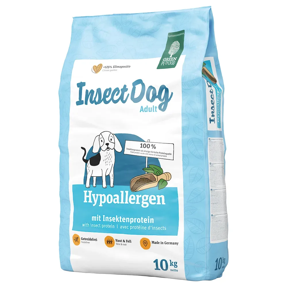 Green Petfood InsectDog Hypoallergen - Sparpaket: 5 x 900 g