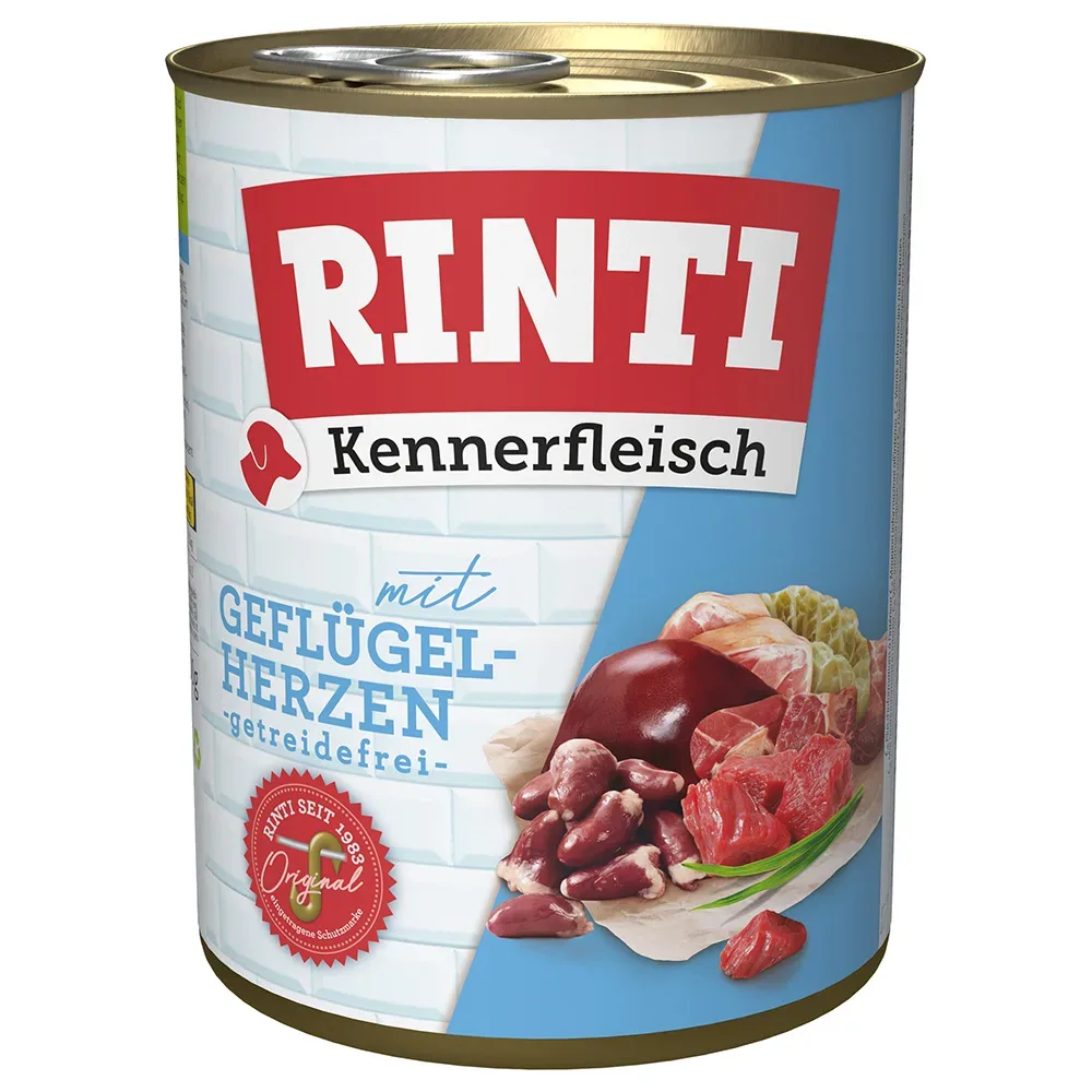 Sparpaket RINTI Kennerfleisch 24 x 800 g - Geflügelherzen