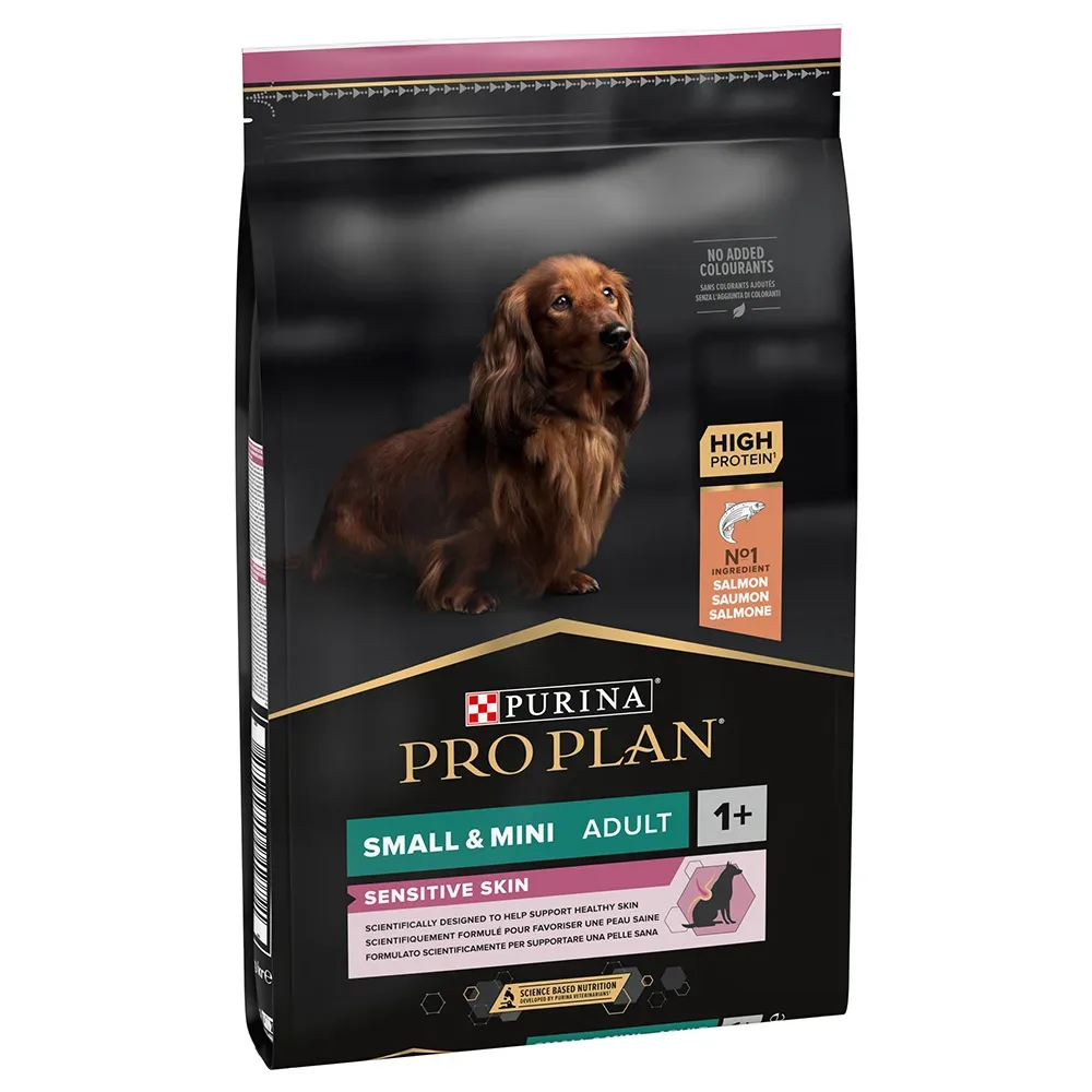 PURINA PRO PLAN Small & Mini Adult Sensitive Skin - Sparpaket: 2 x 7 kg