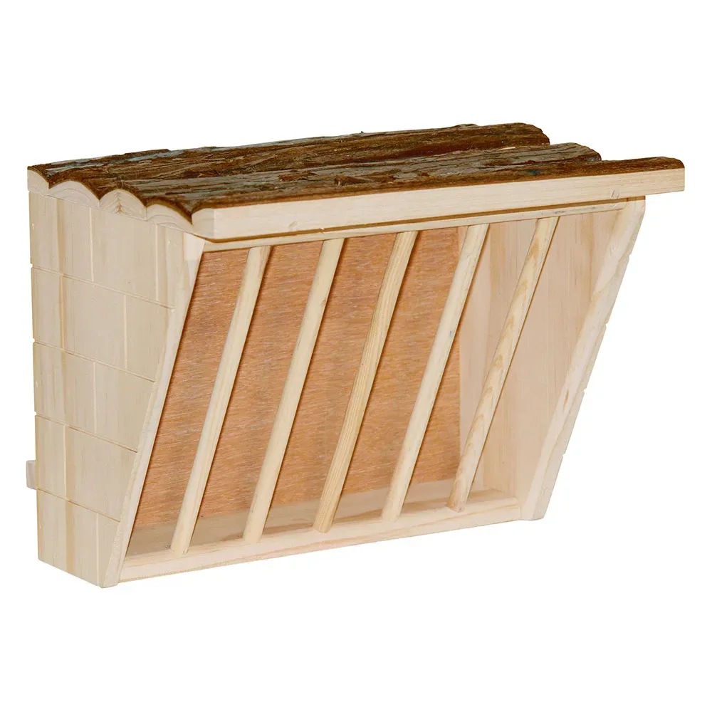 Kerbl Pet Heuraufe XL Nature - L 28 x B 20,5 x H 22 cm
