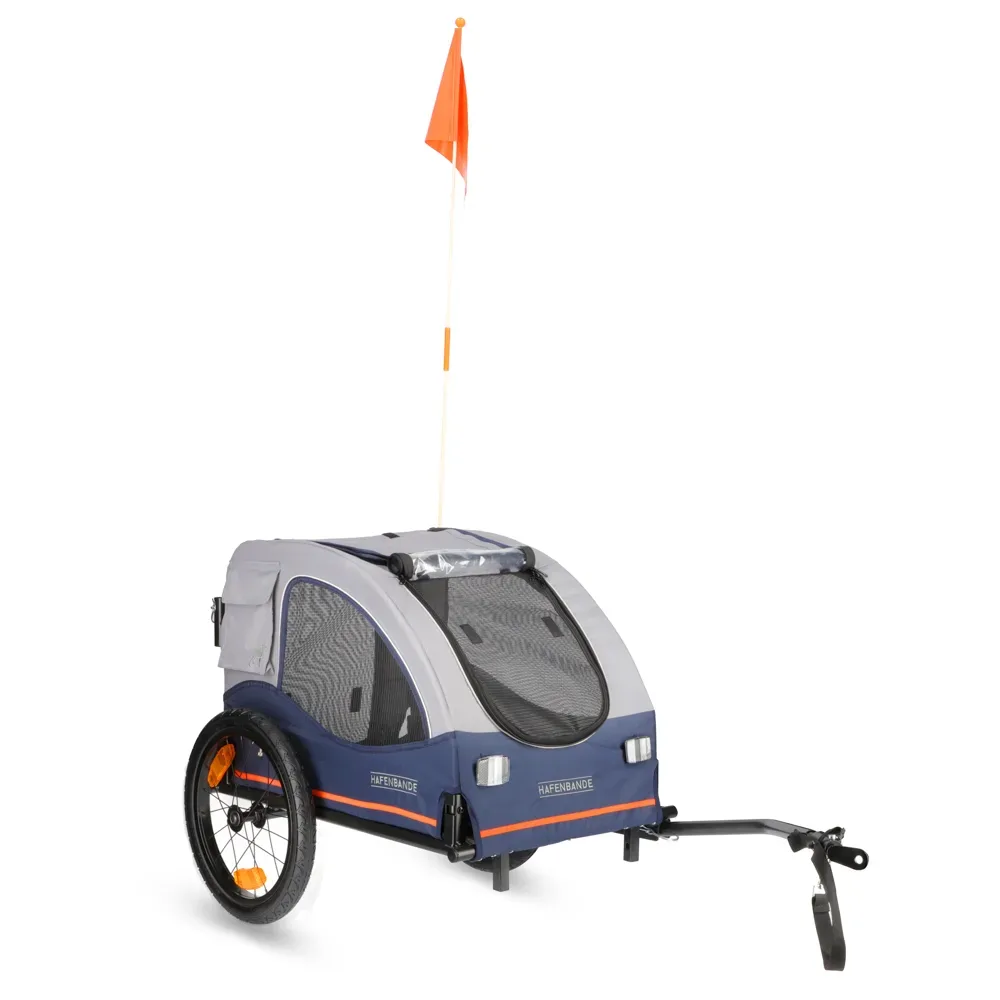 HAFENBANDE Veloanhänger Cabby M inkl. zwei Kupplungen - L 125 x B 67 x H 105 cm / bis 25 kg