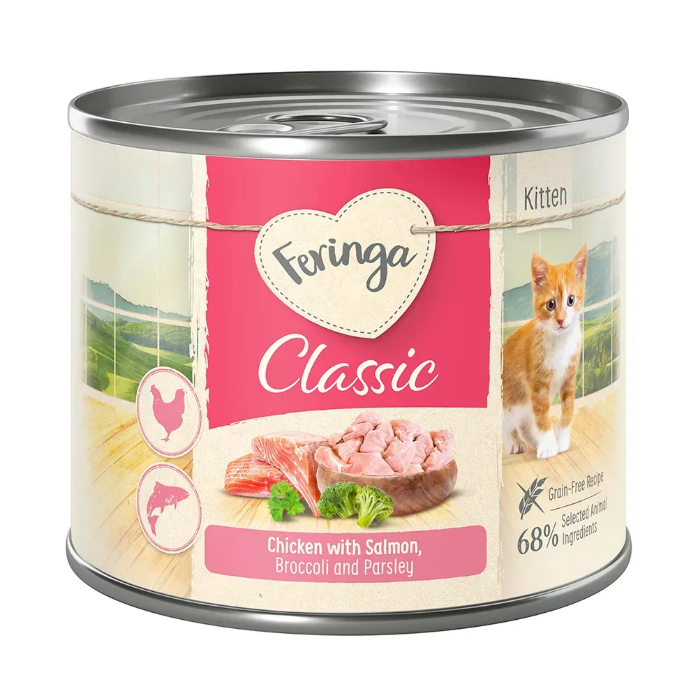 Sparpaket Feringa Classic Meat Menü Kitten 24 x 200 g - Pute