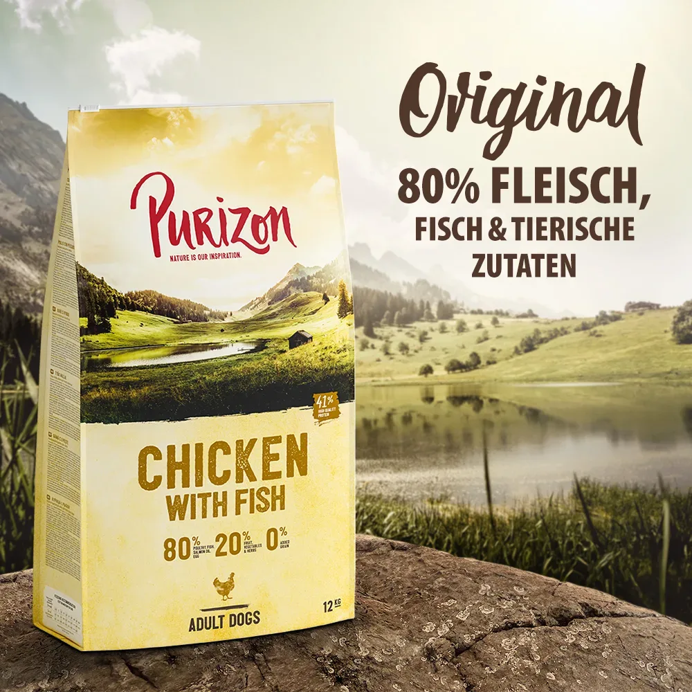 Purizon Huhn mit Fisch Adult - getreidefrei - 12 kg