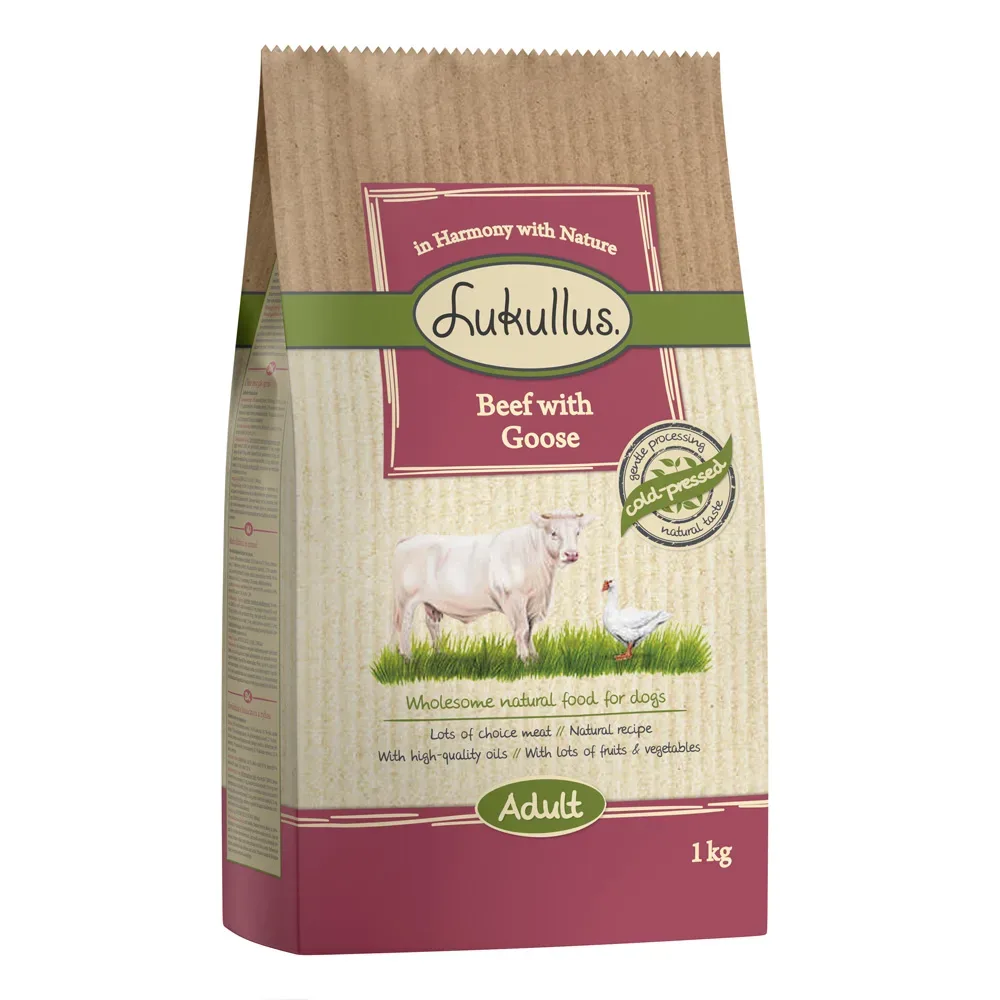 Lukullus Cold-pressed Rind & Gans - Sparpaket: 5 x 1 kg