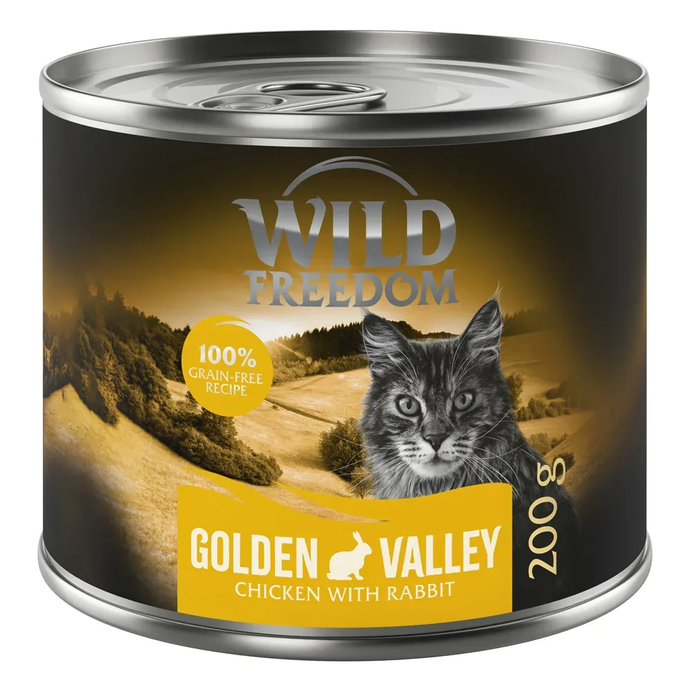 Sparpaket Wild Freedom Adult 12 x 200 g - Golden Valley - Kaninchen & Huhn