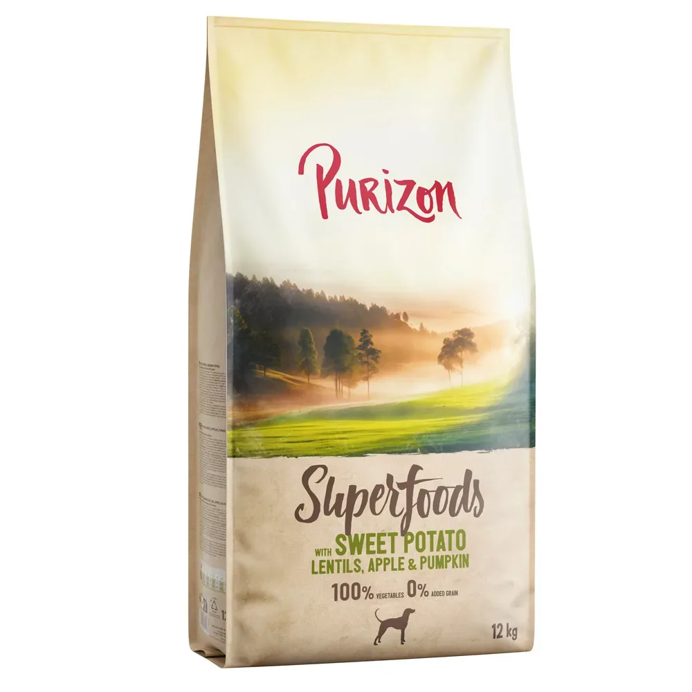 Purizon Superfoods Veggie Süsskartoffeln mit Linsen, Apfel & Kürbis - Sparpaket: 4 x 1 kg