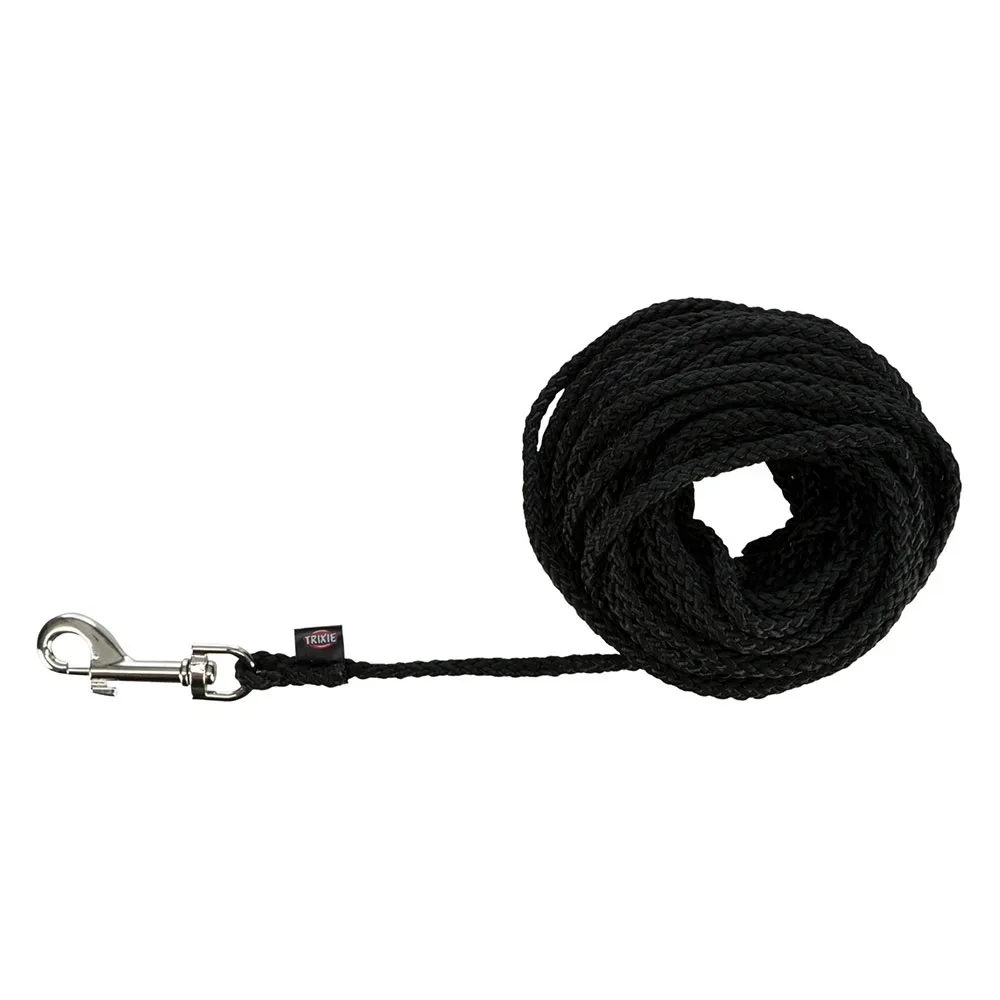 Trixie Schleppleine rund, schwarz - Grösse S?M: 10 m lang, Ø 5 mm
