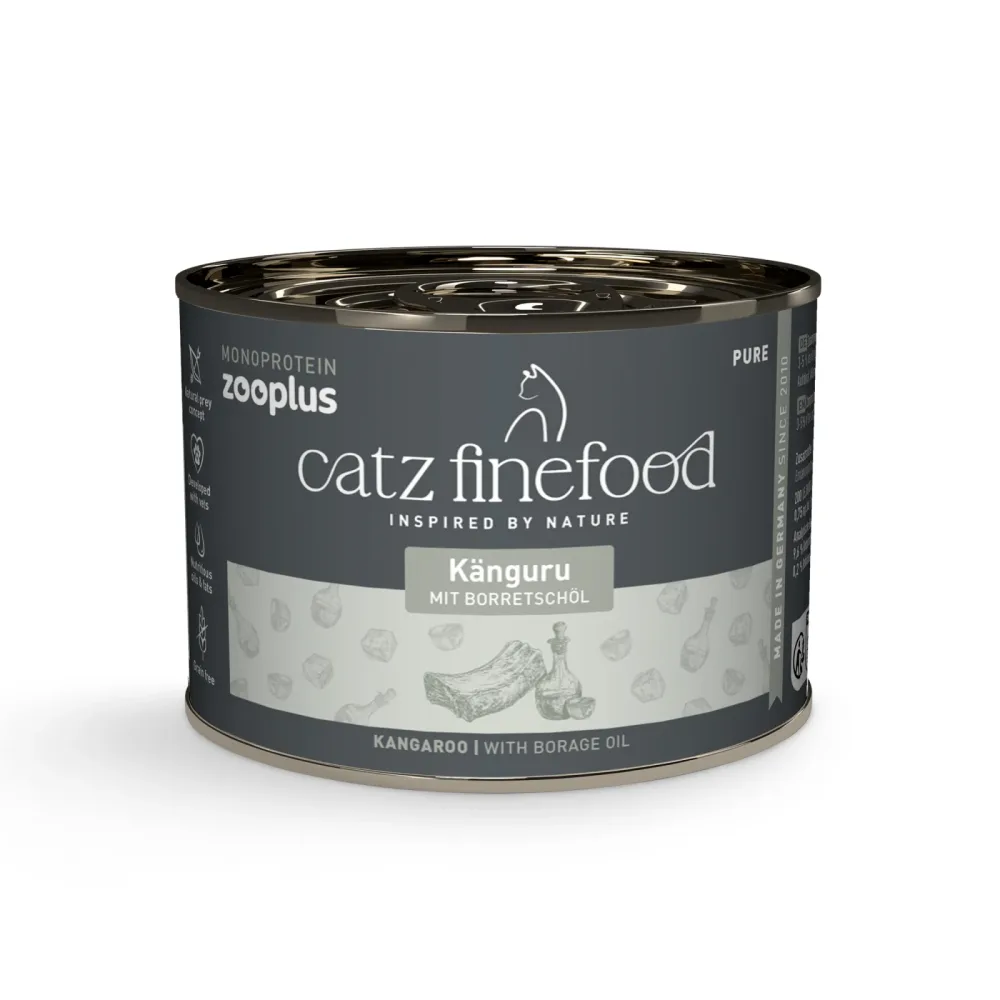 catz finefood Monoprotein zooplus 6 x 200 g - Känguru