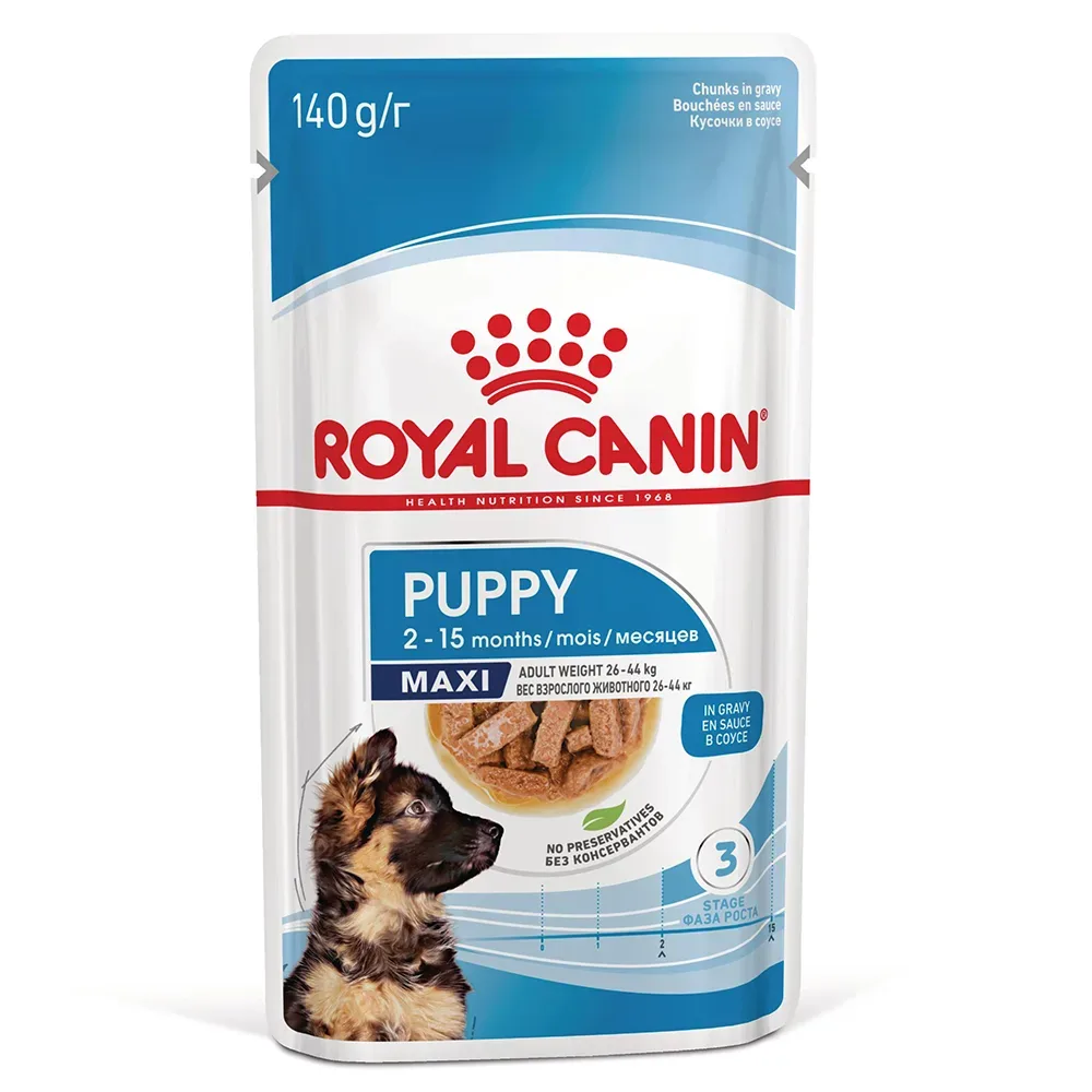 Royal Canin Maxi Puppy in Sosse - 10 x 140 g