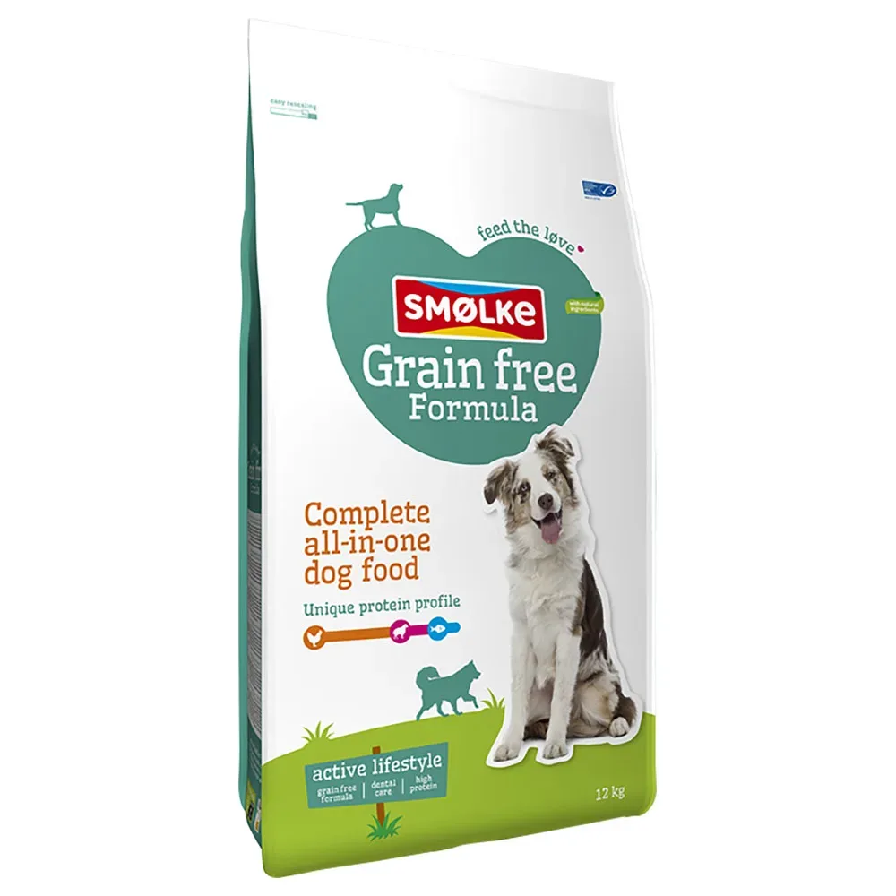 Smølke Adult getreidefreies Hundefutter - Doppelpack: 2 x 12 kg