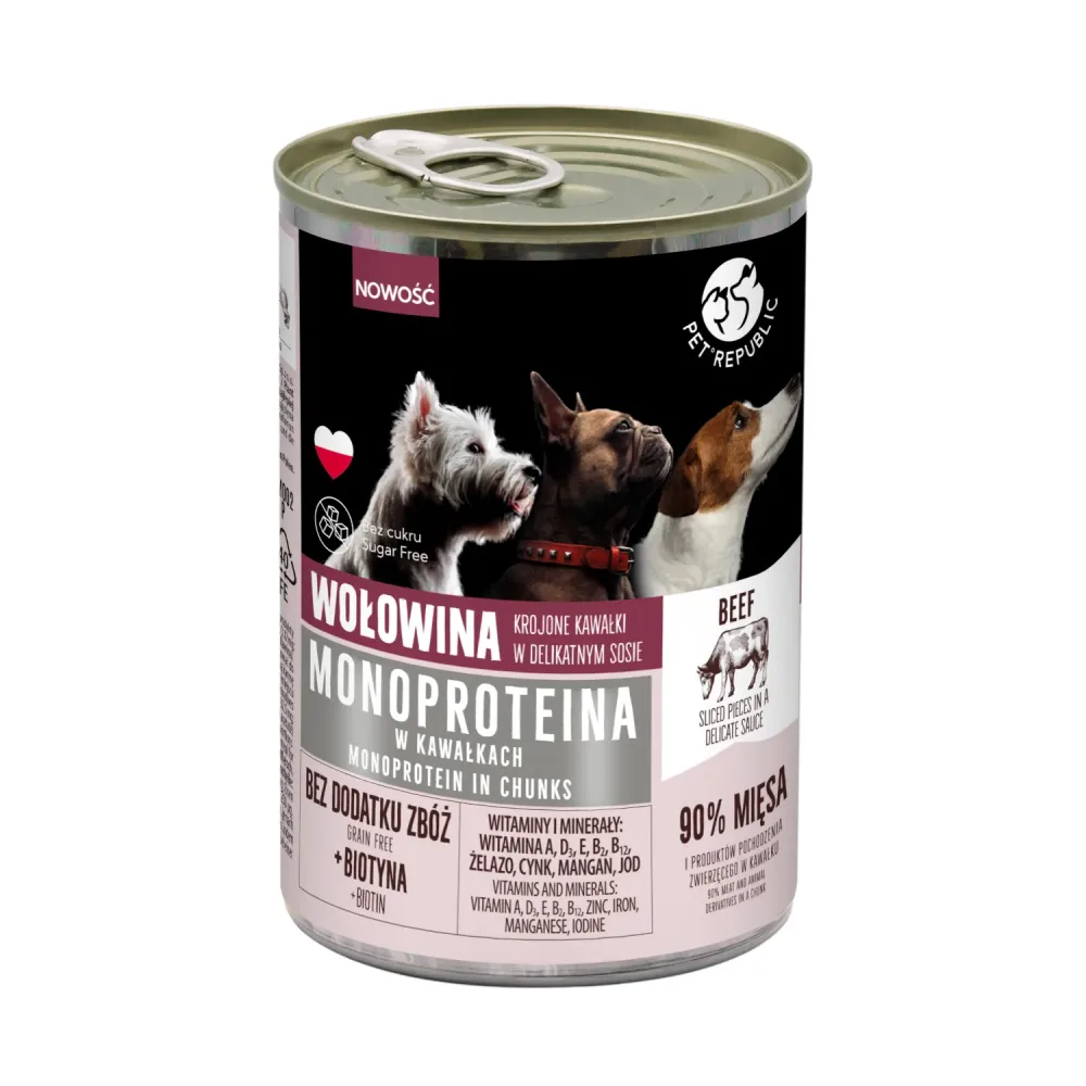 Pet Republic Monoprotein - Rind (10 x 400 g)