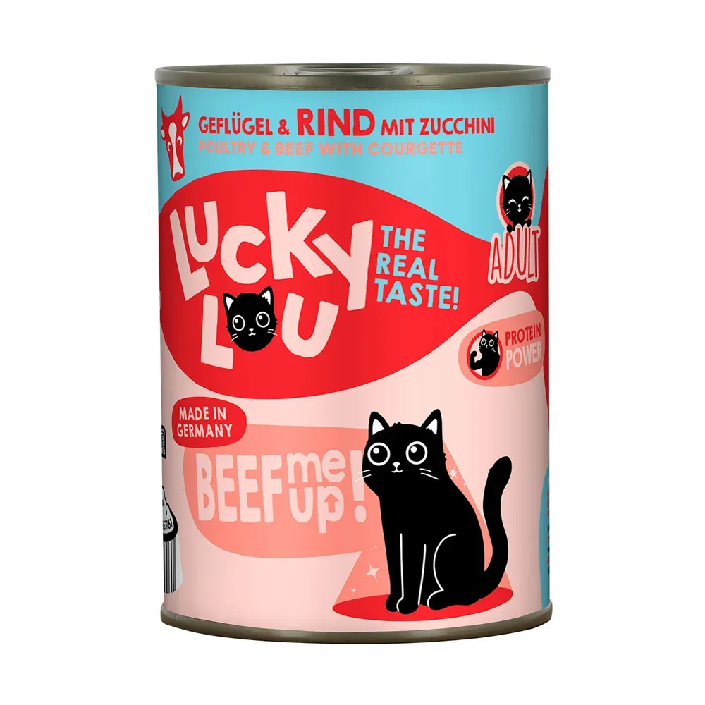 Sparpaket Lucky Lou Adult 24 x 400 g - Geflügel & Rind