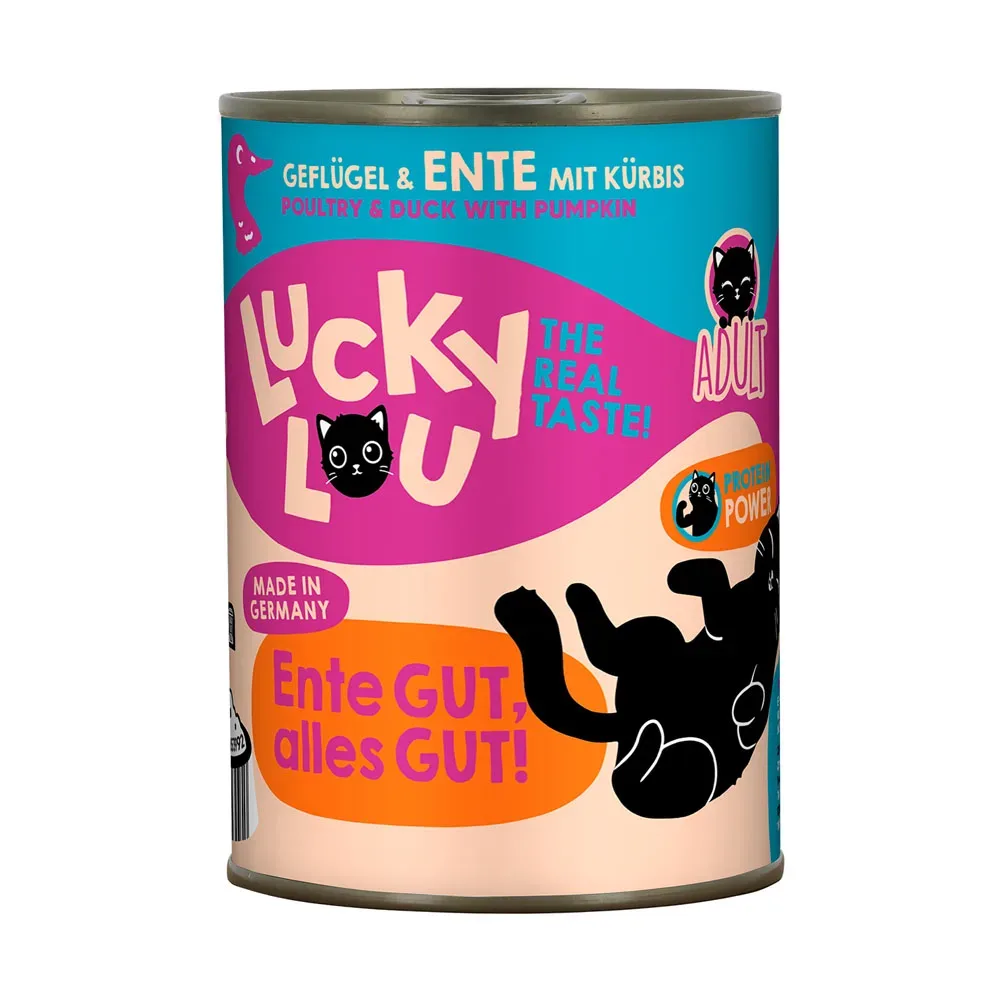 Sparpaket Lucky Lou Adult 24 x 400 g - Geflügel & Ente