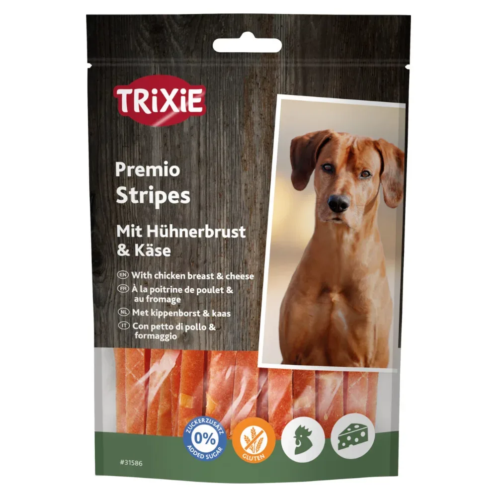 Trixie PREMIO Streifen mit Hühnchen und Käse - 2 x 100 g