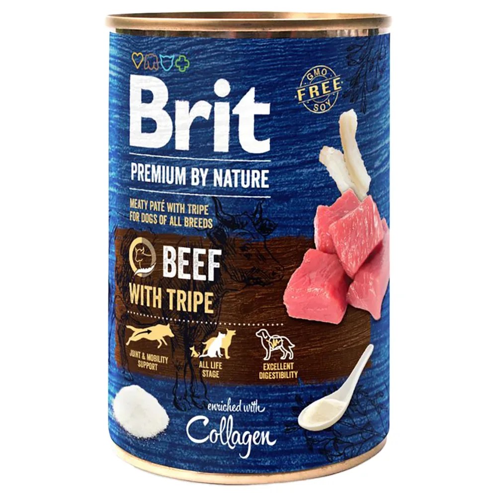 Brit Premium by Nature 6 x 400 g - Rind mit Pansen