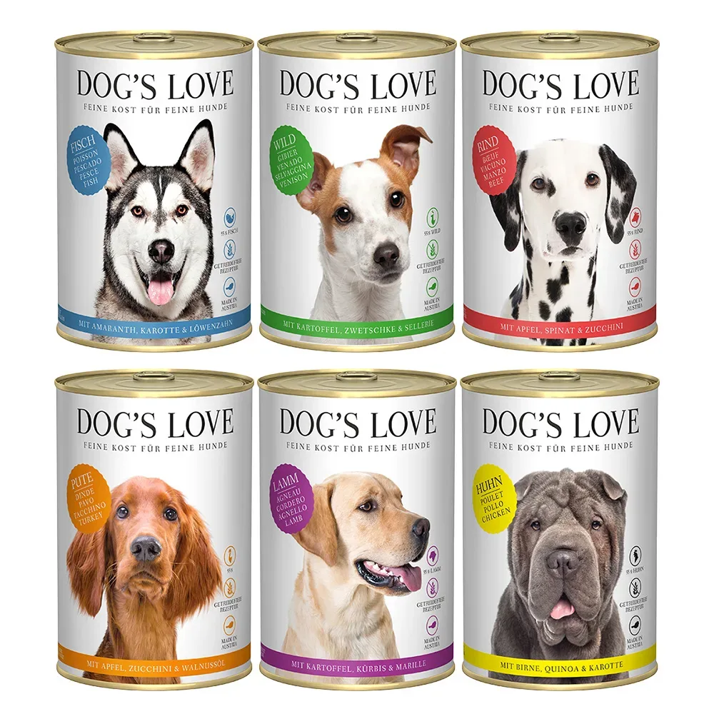 Dog´s Love Adult 6 x 400 g - Mix (6 Sorten)