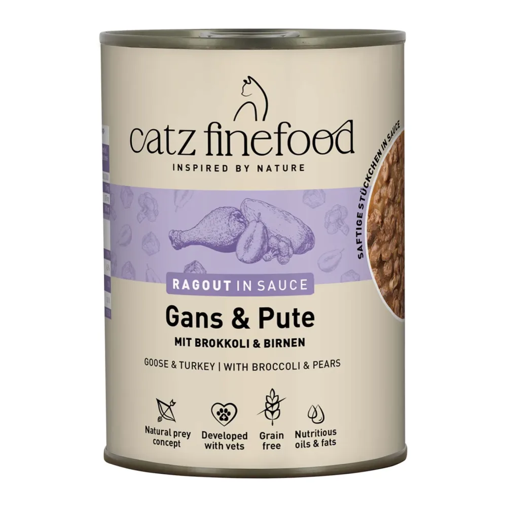 catz finefood Ragout 6 x 380 g - Gans & Pute