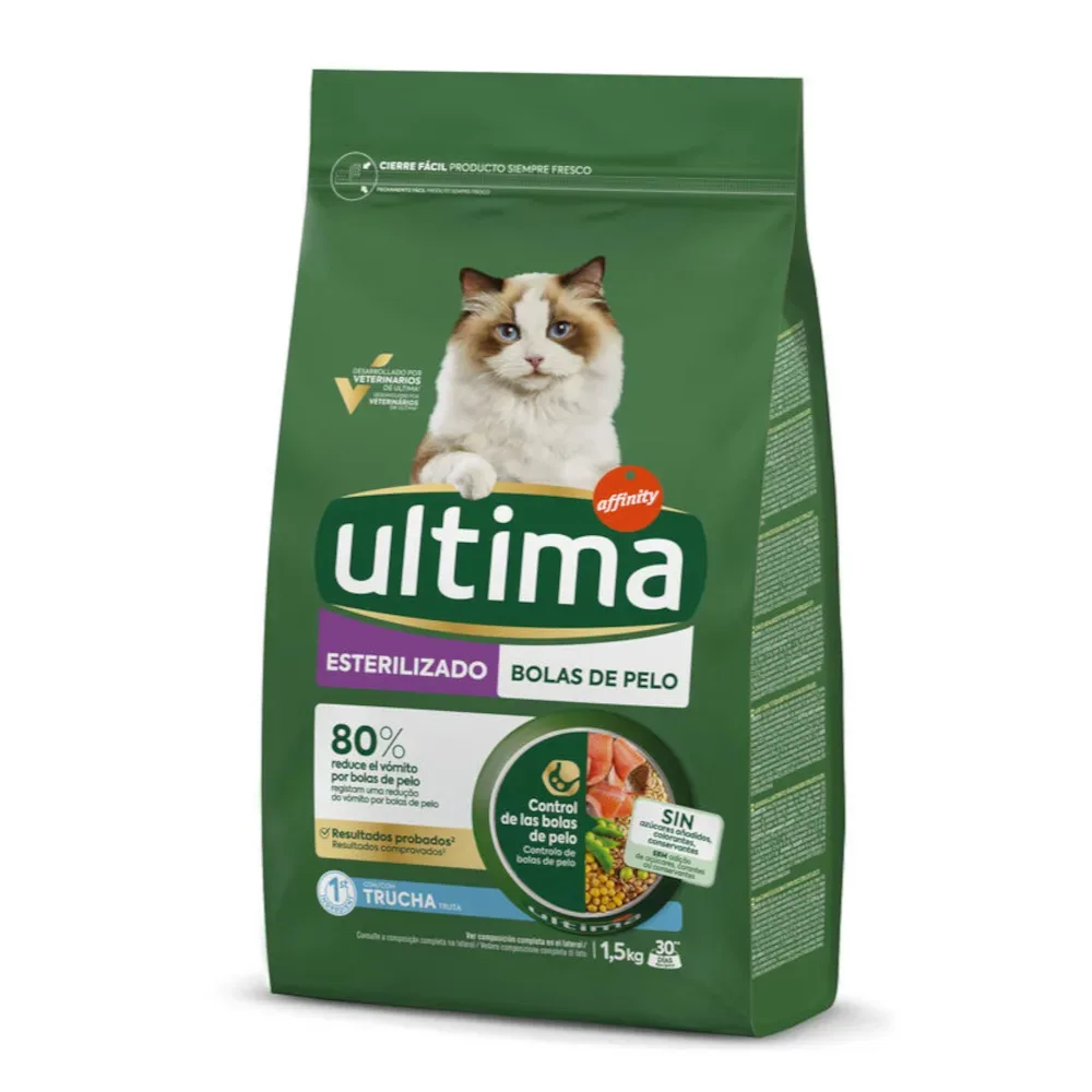 Ultima Sterilized Hairball Forelle - 4,5 kg (3 x 1,5 kg)