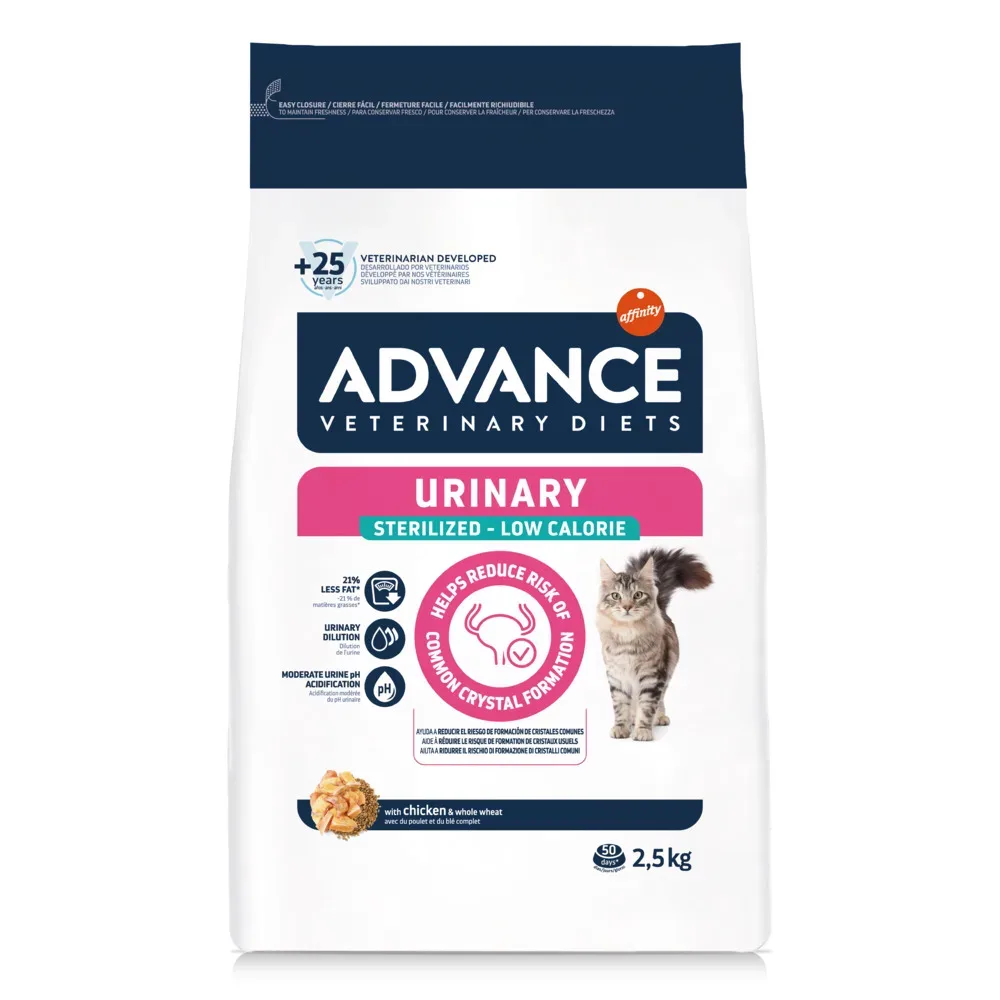 Advance Veterinary Diets Cat Urinary Sterilized Low Calorie - Sparpaket: 2 x 2,5 kg