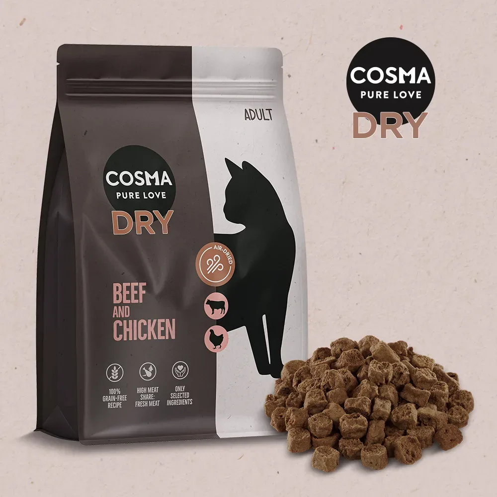 Cosma Air-Dried Trockenfutter Rind & Huhn - 400 g