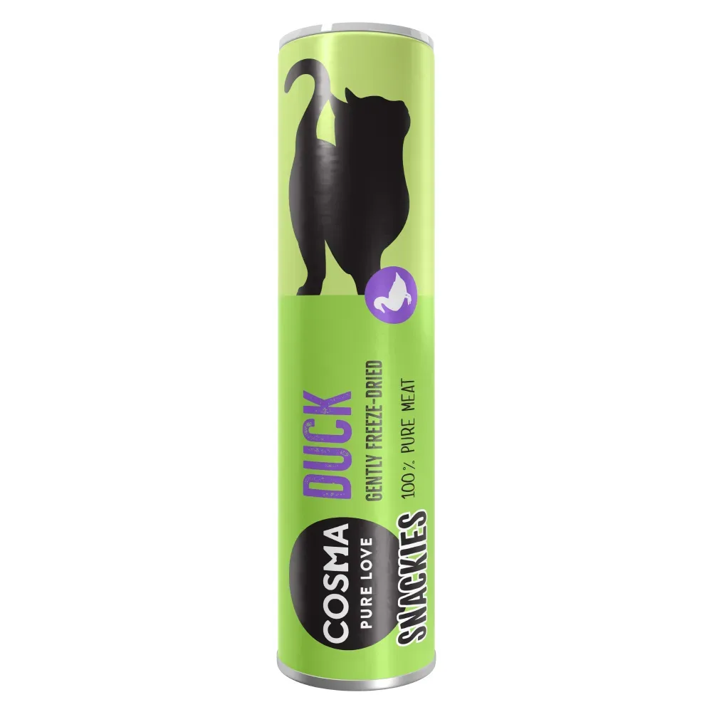 Super-Sparpaket: 10 x Cosma Snackies - 10 x Ente (210 g)