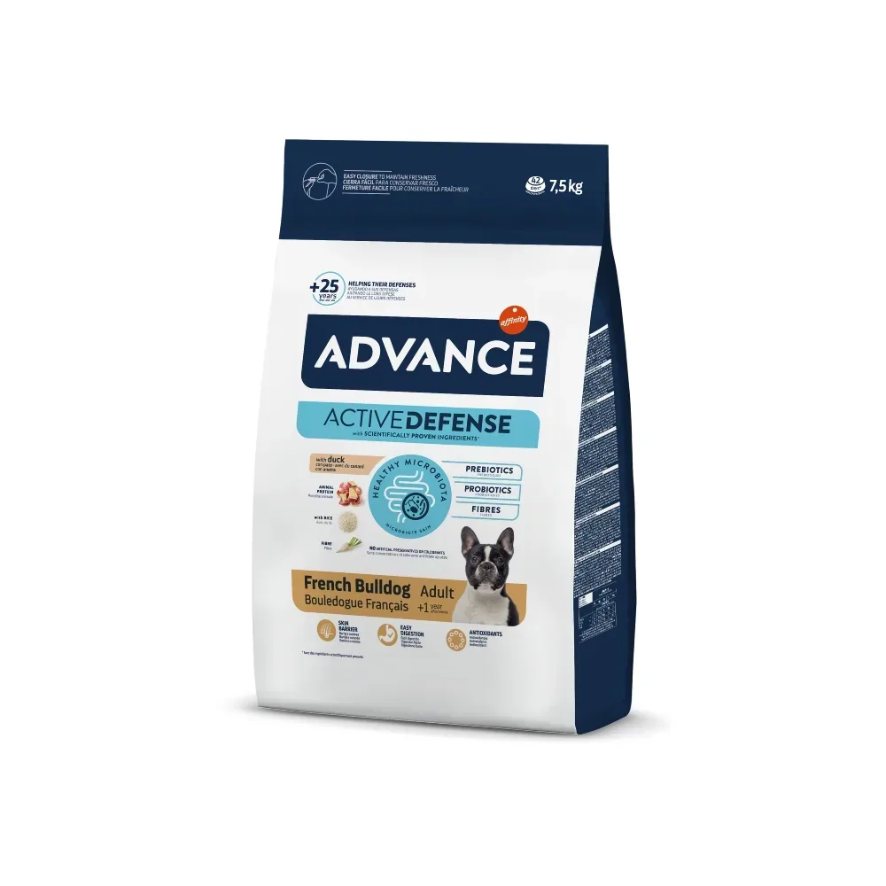 Advance French Bulldog mit Ente - Sparpaket: 2 x 7,5 kg
