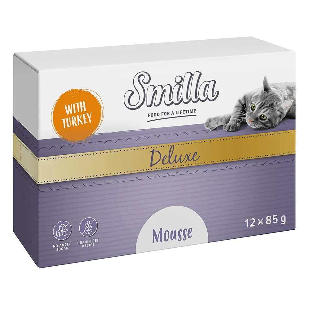 Smilla Deluxe Mousse 24 x 85 g - mit Pute & Basilikum