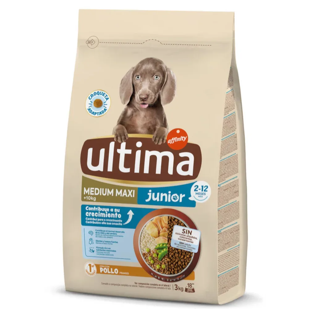 Ultima Medium / Maxi Junior Huhn - Sparpaket: 2 x 3 kg