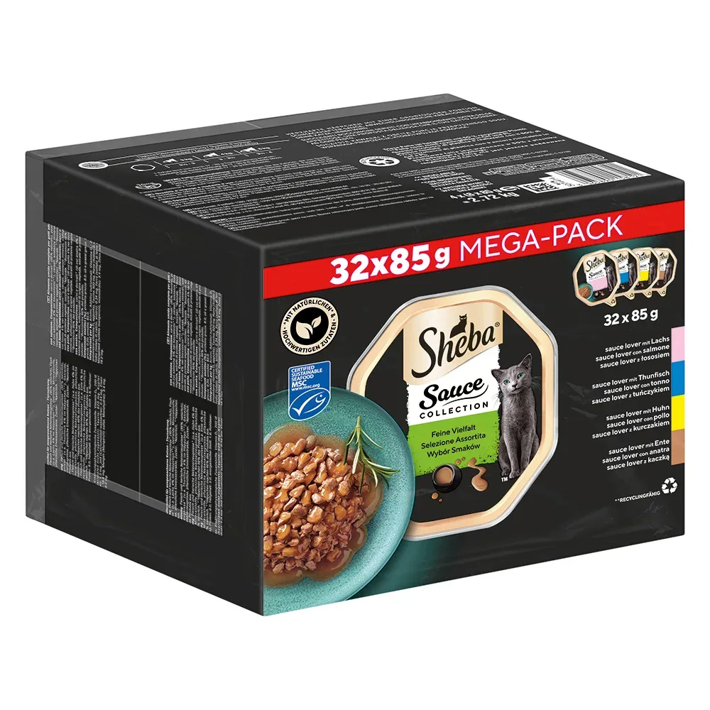 Multipack Sheba Varietäten Schälchen 32 x 85 g - Classics in Pastete