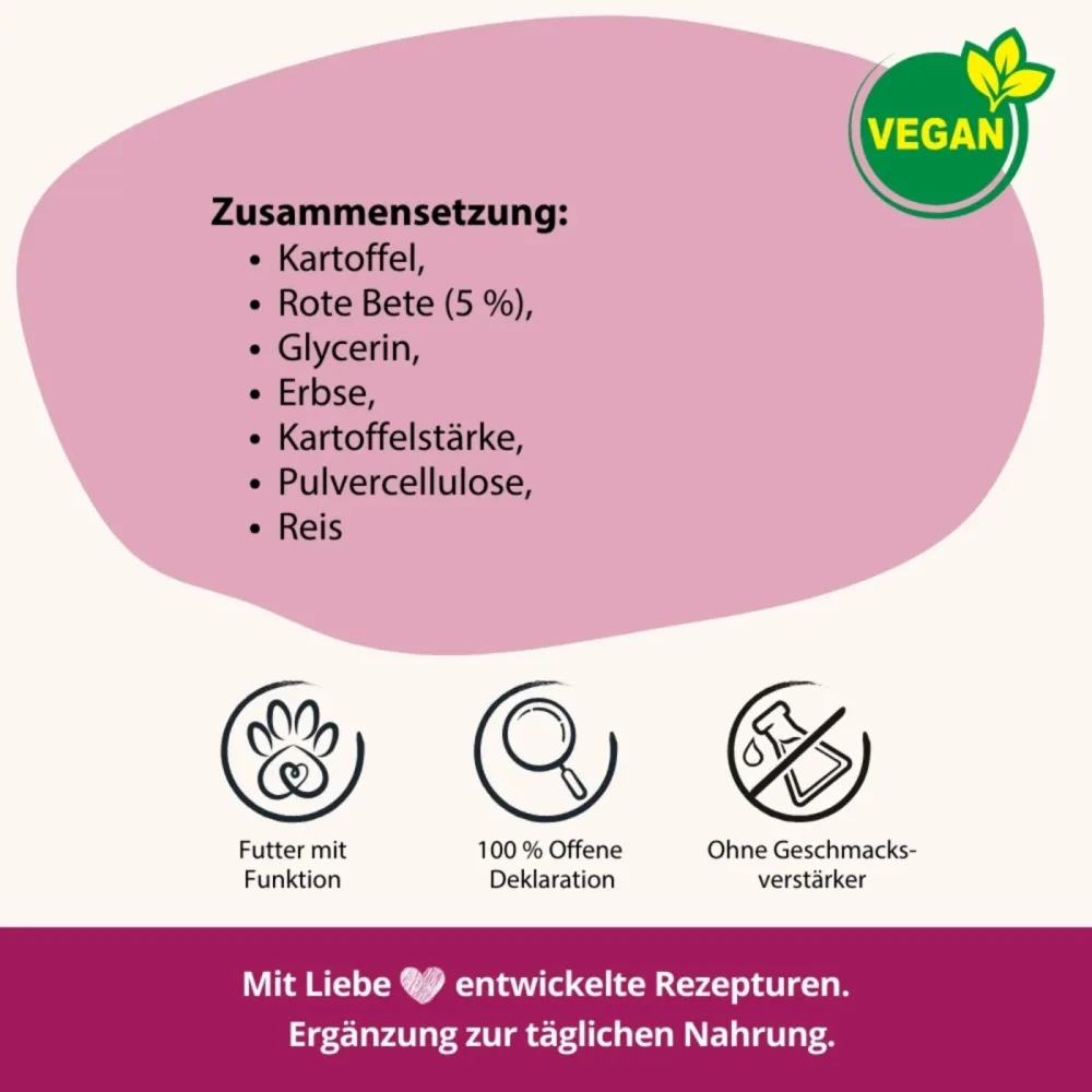 BugBell Knabbersticks Rote Bete - Sparpaket: 4 x 60 g