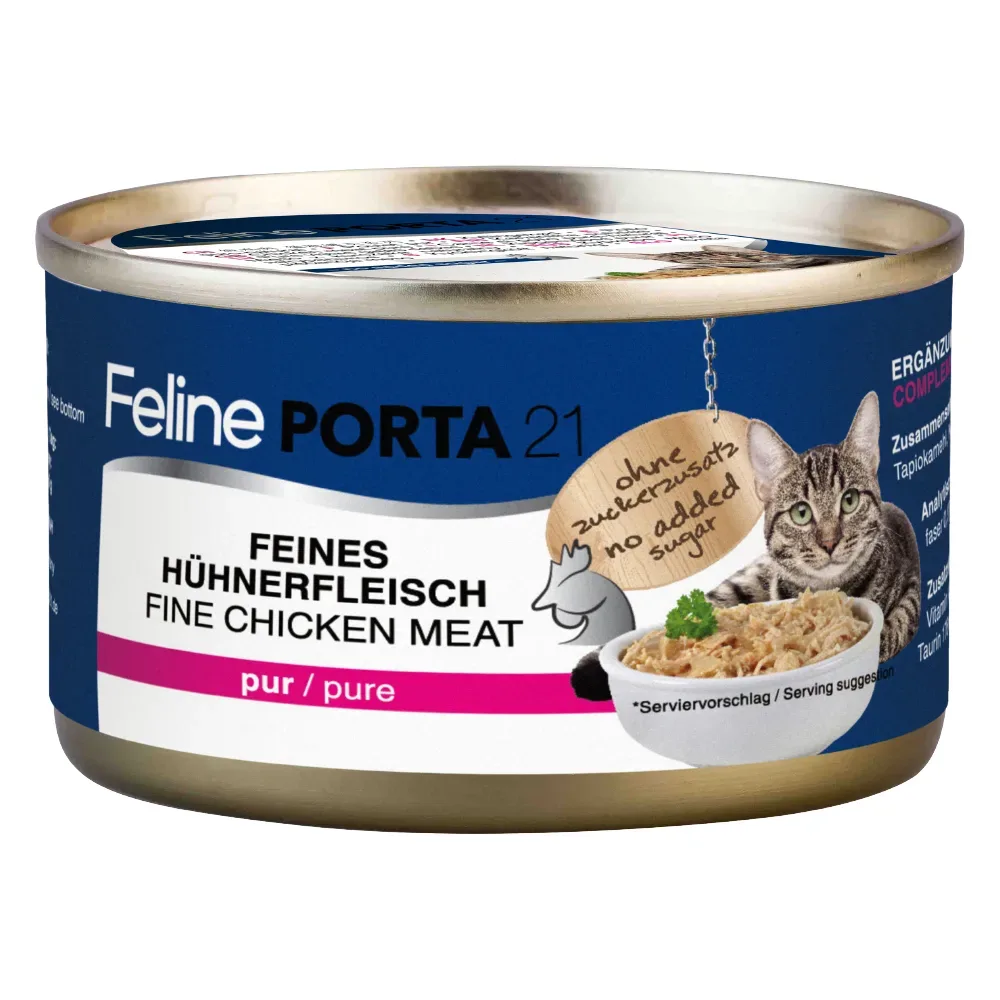 Feline Porta 21 Katzenfutter 1 x 90 g - Thunfisch mit Breitling (getreidefrei)