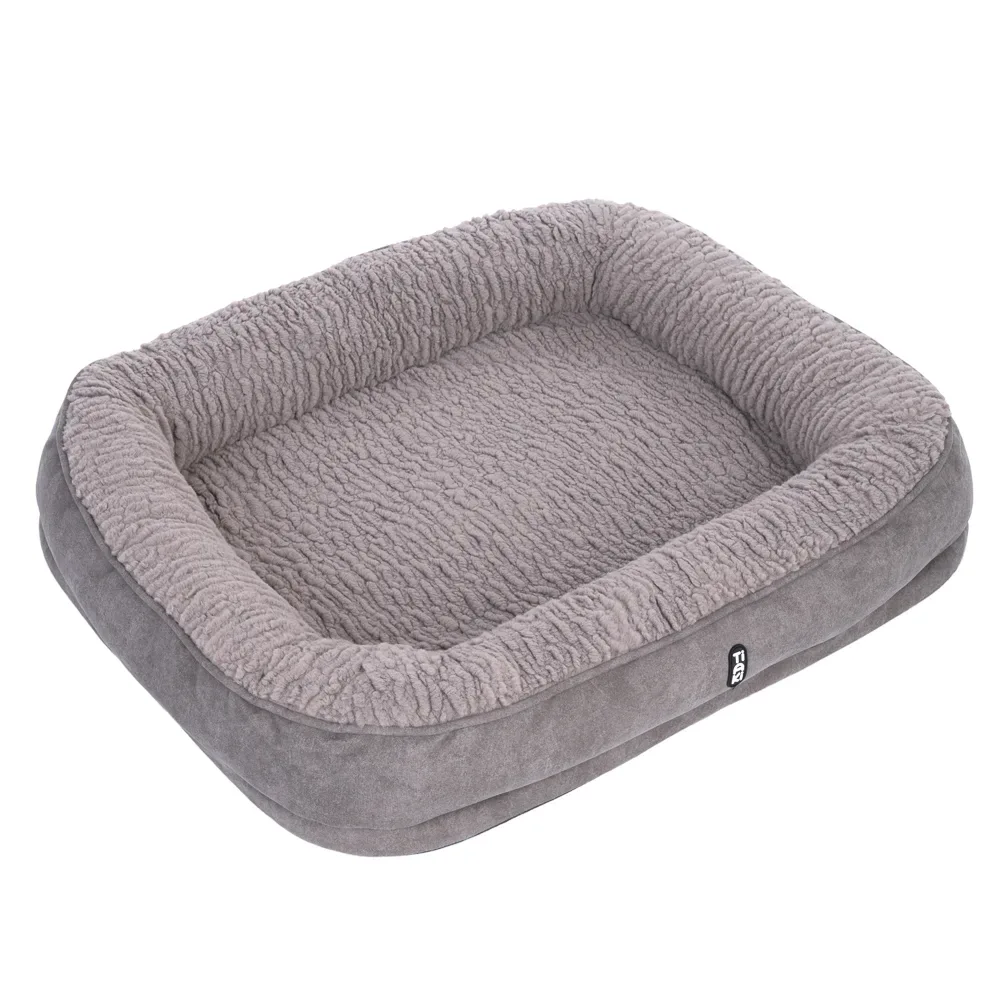 TIAKI Poolside Paws Hundebett Fossil - Grösse L: L 75 x B 60 x H 14 cm