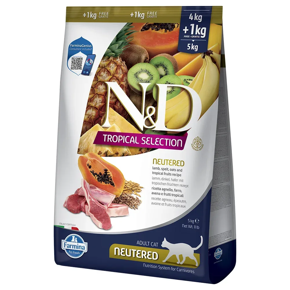 N&D Farmina Tropical Adult für kastrierte Katzen Lamm 5 kg