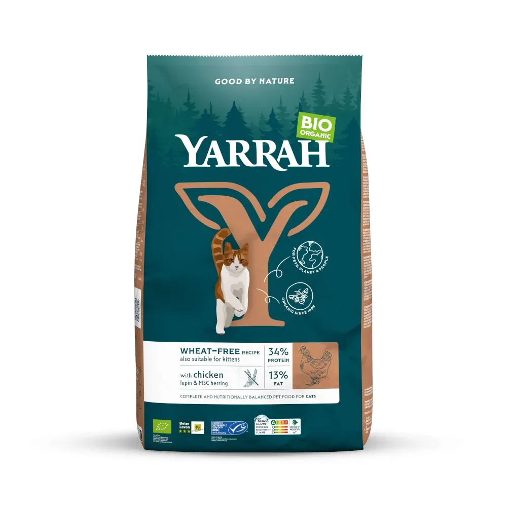 Yarrah Bio Weizenfrei mit Bio Huhn & Fisch - 10 kg