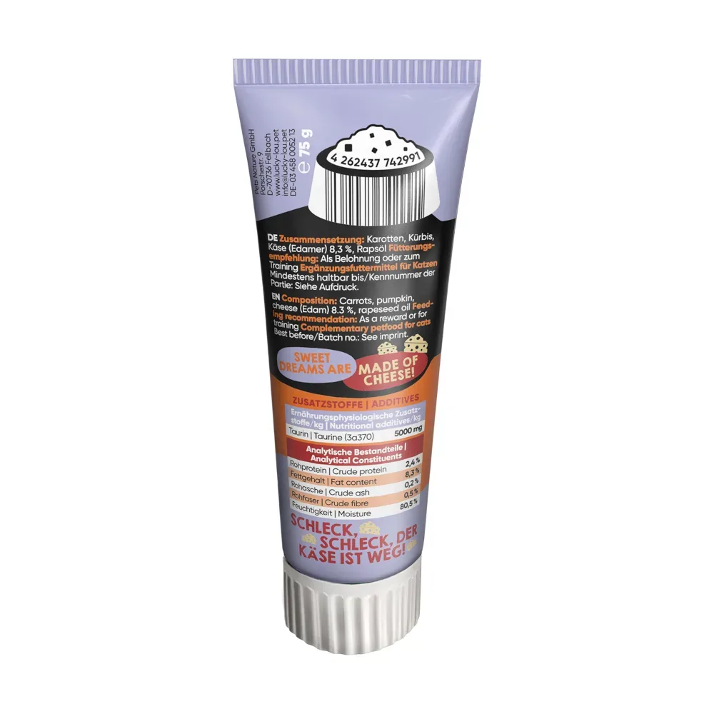 Lucky Lou Quetschkopf Käse - Sparpaket: 4 x 75 g