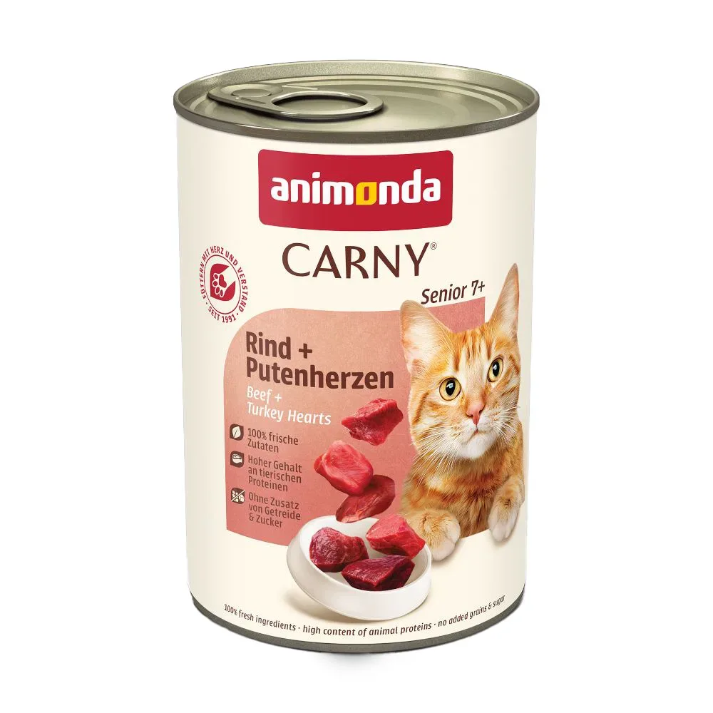 animonda Carny Senior 6 x 400 g - Rind + Huhn mit Käse